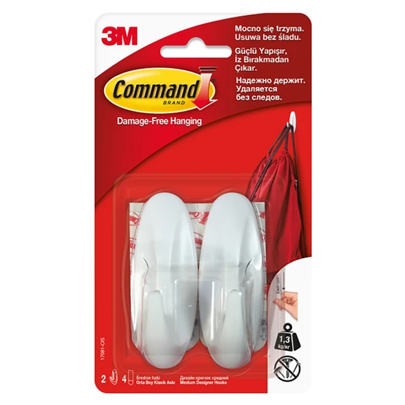 Command Orta Boy 2'li Askı (4'li Paket) ürün görseli 1