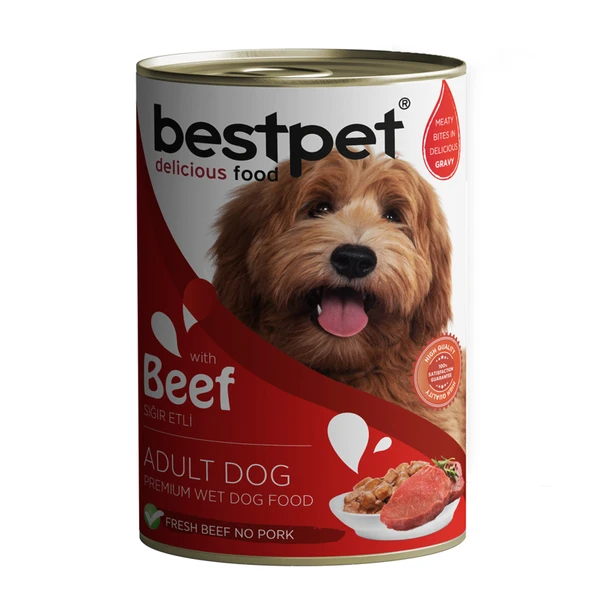 Bestpet Sığır Etli Yetişkin Köpek Konserve 400 G (6'li Paket) ürün görseli 1