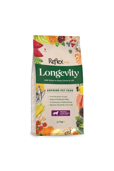 Longevity Köpek Maması Orta Ve Büyük Irk 2.7 Kg ürün görseli 1