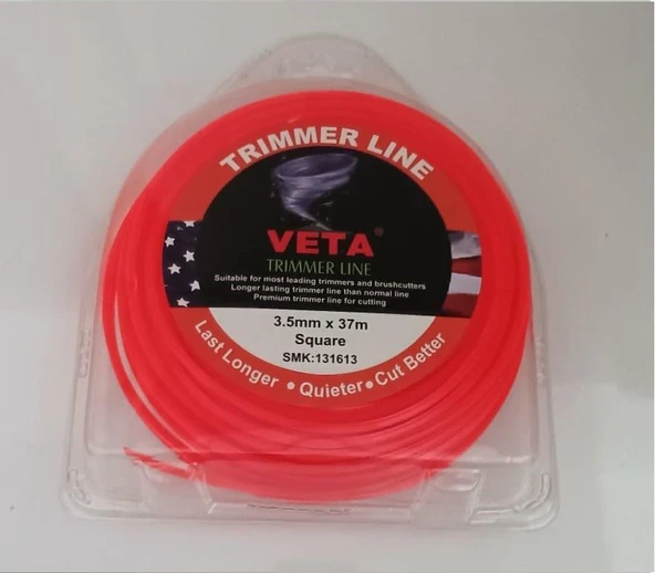 Veta 3.5mm 37m 4 Kenarlı Turuncu Misina ürün görseli 1