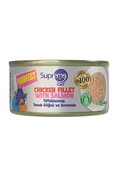 Supreme Kedi Yaş Maması Tiftik. Tavukl, Somon 70 G ürün görseli 1