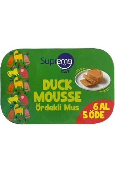 Supreme Kedi Yaş Maması Ördekli 6 Al 5 Öde 85 G ürün görseli 1