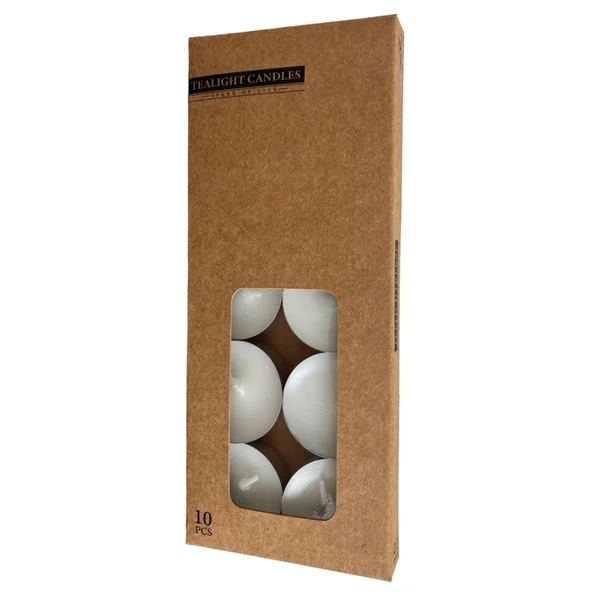 Mumsan Tealight Renkli Mum Kraft Paket 10'lu (8'li Paket) ürün görseli 1