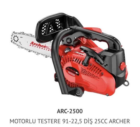 Archer Arc-2500 Motorlu Testere 91-22,5 Diş 25Cc ürün görseli 1