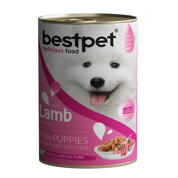 Bestpet Kuzu Etli Yavru Köpek Konservesi 400 G (7'li Paket) ürün görseli 1