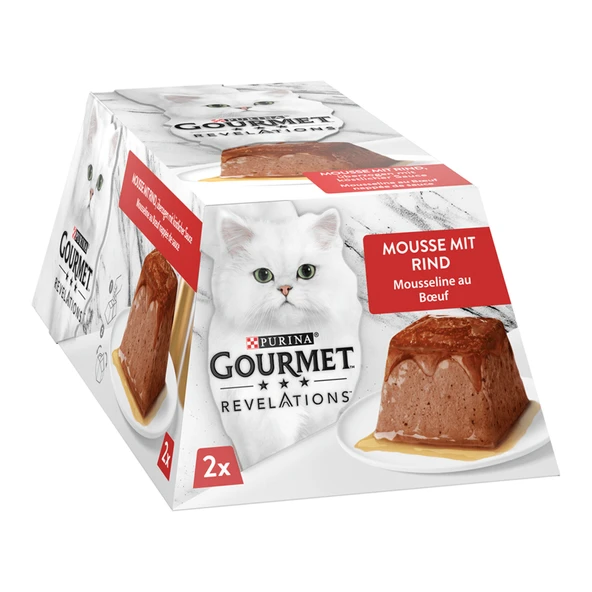 Gourmet Revelations Sığır Etli Yaş Kedi Maması 2 x 57G (6'li Paket) ürün görseli 1