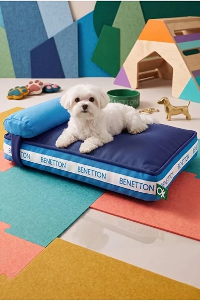 Benetton Yastıklı Yatak Mavi 60*40*10 Cm ürün görseli 1