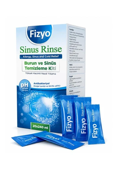 Fizyo Sinüs Rinse Yetişkin 240 ml Burun ve Sinüs Temizleme Kiti ürün görseli 1