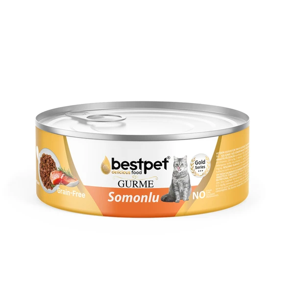 Bestpet Gurme Somon Soslu Yetişkin Kedi Konservesi 85 G (6'li Paket) ürün görseli 1