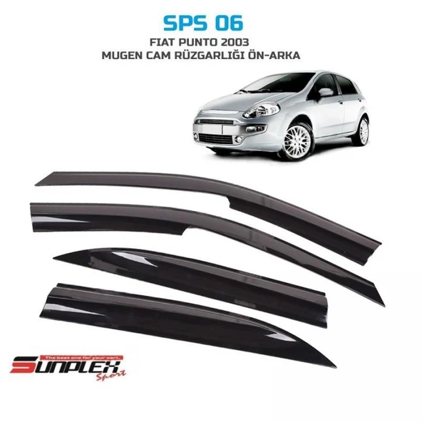 CAM RÜZGARLIĞI SUNPLEX MUGEN FİAT PUNTO 2003 SONRASI  4LÜ SPS06 ürün görseli 1