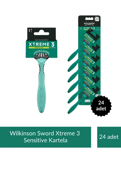 Wilkinson Sword Extreme 3 Kartela 12li Traş Bıçağı x 2 Adet ürün görseli 1