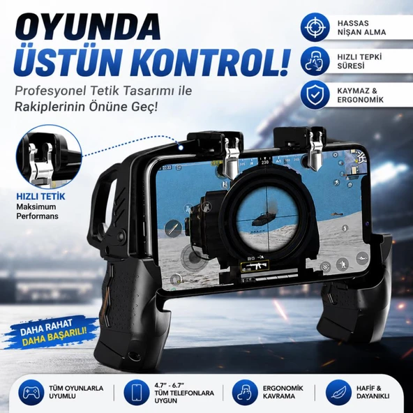 Coofbe L1-R1 Telefon Oyun Kolu Tetik Nişan Ve Tetik Tuşu Profesyonel Mobil Oyun Konsolu 4.7-6.7 İnç Telefon Uyumlu ürün görseli 1
