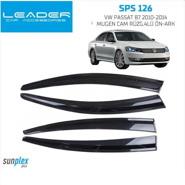 CAM RÜZGARLIĞI SUNPLEX MUGEN VOLKSWAGEN PASSAT B7 2010-2014 4LÜ SPS126 ürün görseli 1