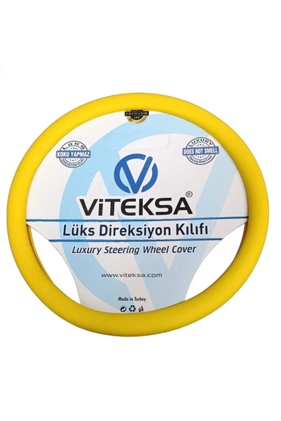 Lüks Kokusuz Silikon Direksiyon Kılıfı Sarı ürün görseli 1