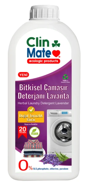 Clinmate Bitkisel Çamaşır Deterjanı Lavanta 750 ml ürün görseli 1