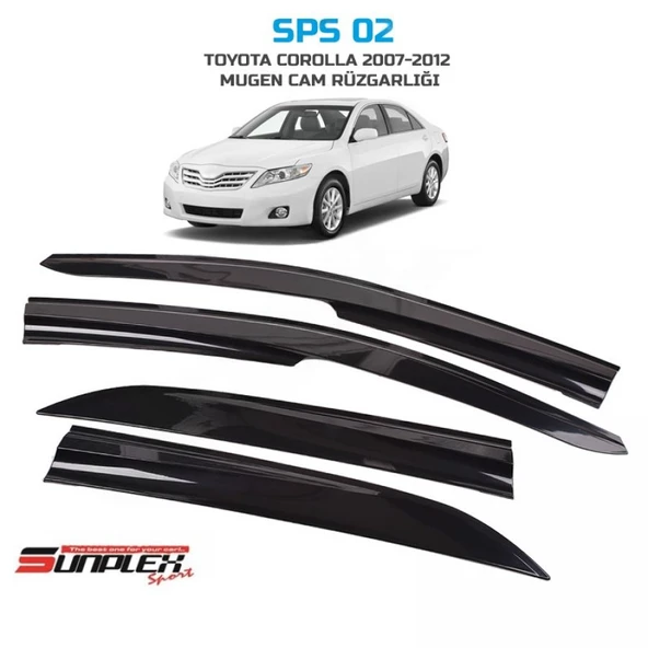 CAM RÜZGARLIĞI SUNPLEX MUGEN TOYOTA COROLLA 2007-2012 4LÜ SPS02 ürün görseli 1