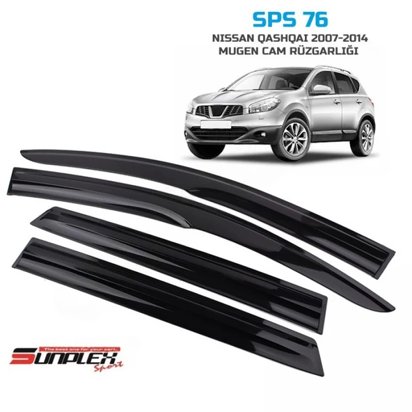 CAM RÜZGARLIĞI SUNPLEX MUGEN NİSSAN QASHQAI 2007-2014 4LÜ SPS76 ürün görseli 1