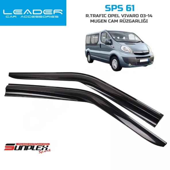 CAM RÜZGARLIĞI SUNPLEX RENAULT TRAFIC OPEL VİVARO 2003 - 2014 2Lİ ürün görseli 1