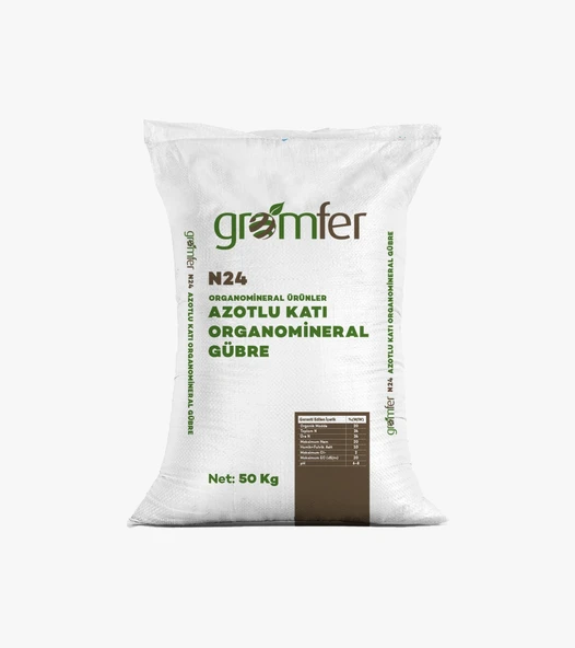 N24 ORGANOMİNERAL GÜBRE 50KG ürün görseli 1