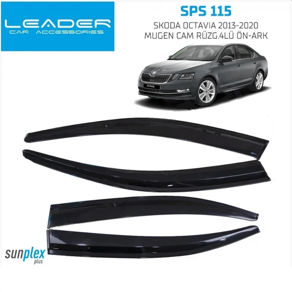 CAM RÜZGARLIĞI SUNPLEX SKODA OCTAVİA 2013-2020  4LÜ SPS115 ürün görseli 1