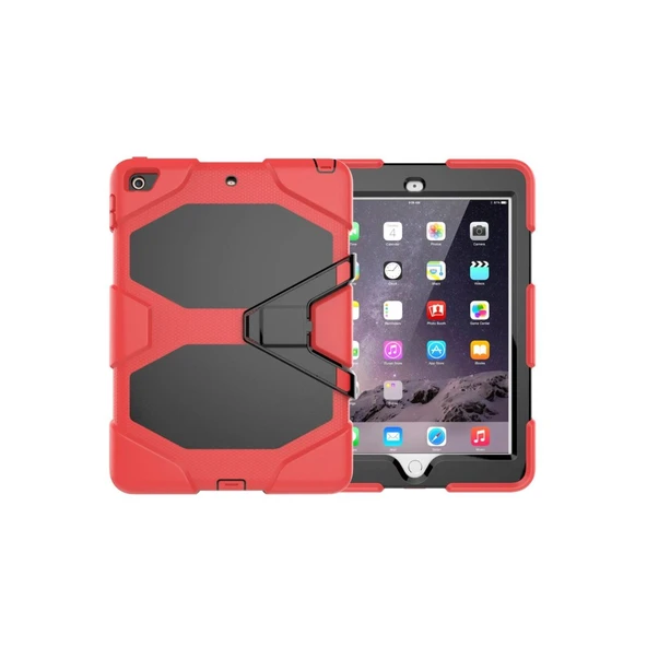 Apple İpad 5 Air 9.7 Kılıf Griffin Tablet Kapak - Kırmızı ürün görseli 1