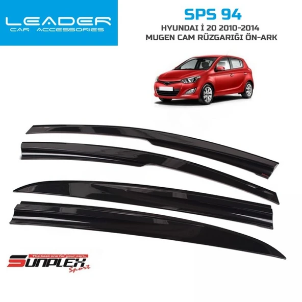 CAM RÜZGARLIĞI SUNPLEX MUGEN HYUNDAİ İ20 2010-2014 ARASI MUGEN 4LÜ SPS94 ürün görseli 1