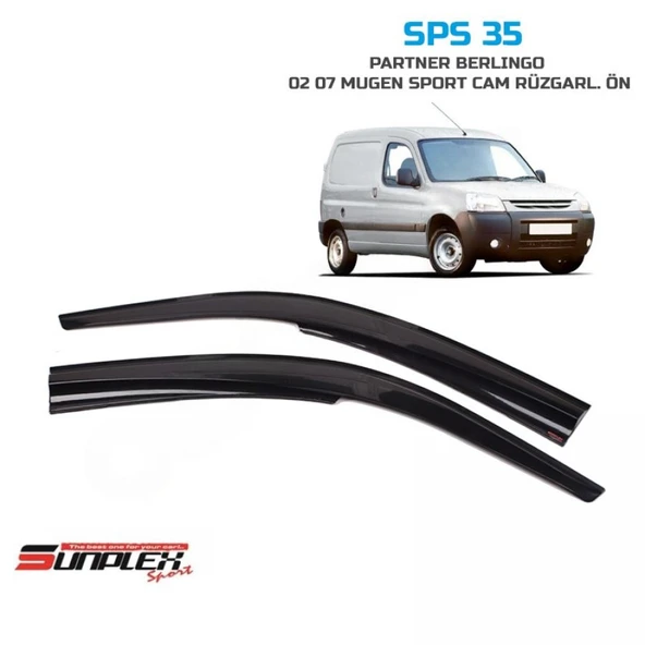 CAM RÜZGARLIĞI SUNPLEX MUGEN PEUGEOT PARTNER BERLİNGO 02-07 2Lİ SPS35-6 ürün görseli 1