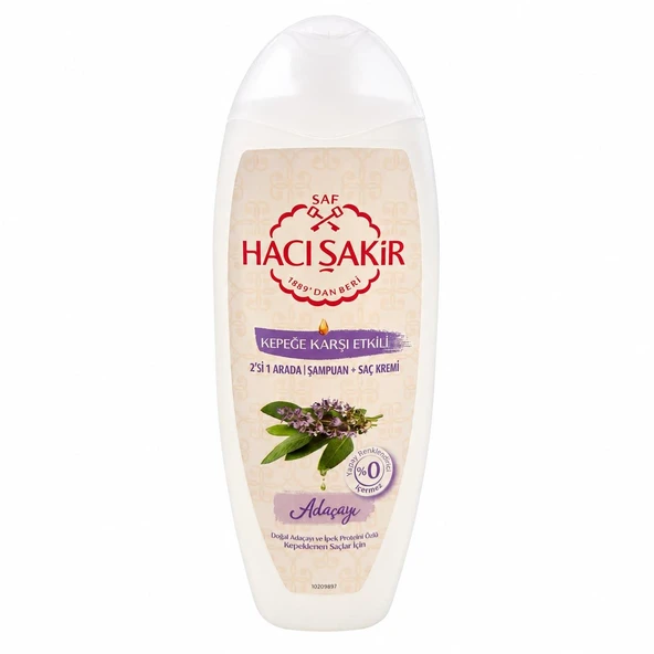 Hacı Şakir Şampuan 2in1 Adaçayı Kepeklenen Saçlar İçin 500 ml ürün görseli 1