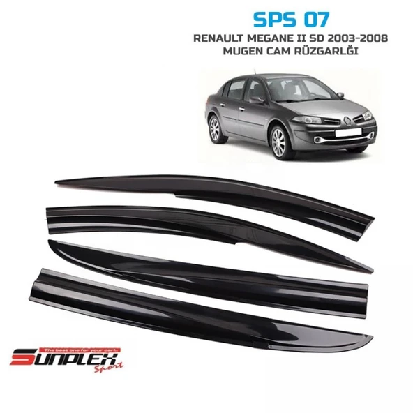 CAM RÜZGARLIĞI SUNPLEX RENAULT MEGANE 2 SEDAN 2003-2008 4LÜ ürün görseli 1