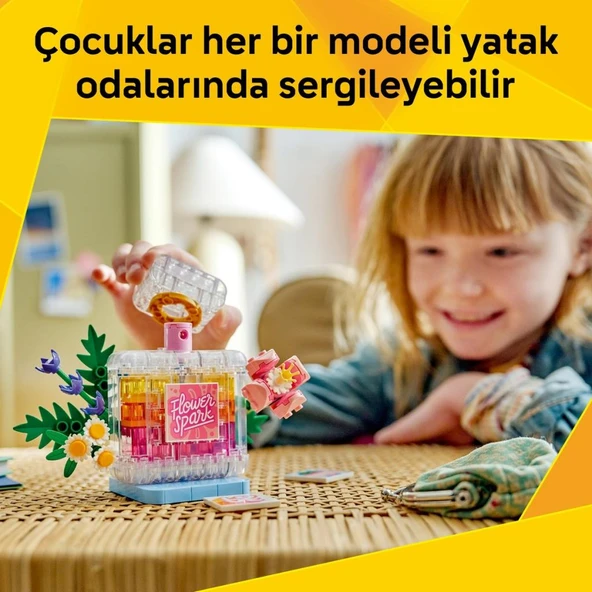 ® Creator 3’ü 1 Arada Çiçekli Dekoratif Parfüm Şişesi - Resim 7
