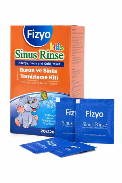 Fizyo Sinus Rinse Kids Cocuklar Icin Burun Ve Sinus Temizleme Kiti 20 X 120 Ml ürün görseli 1