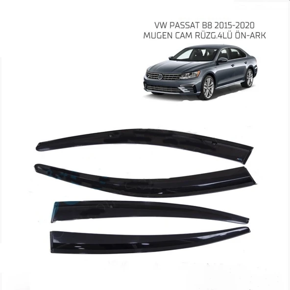 SUNPLEX CAM RÜZGARLIĞI VOLKSWAGEN PASSAT B8 4LÜ ürün görseli 1