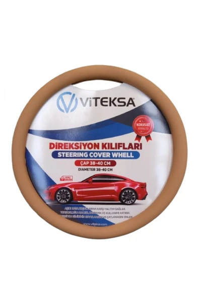 LÜKS KOKUSUZ SİLİKON DİREKSİYON KILIFI TABA ürün görseli 1