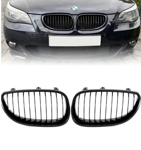 Bmw E60 2004-2009 Ön Panjur Seti Parlak Siyah 51712155446/447 ürün görseli 1