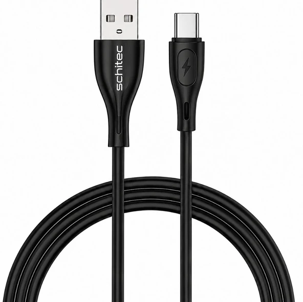 SChitec USB-A to Type-C 60W Hızlı Şarj ve Data Kablosu 1m Siyah HG/C-09AC ürün görseli 1