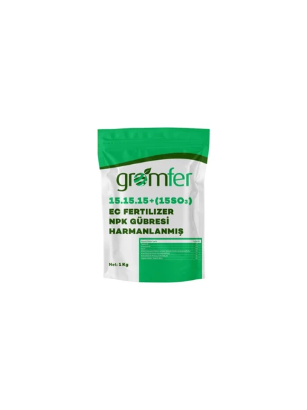 15.15.15+15 SO3 KİMYASAL GÜBRE 1KG ürün görseli 1