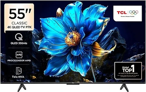 TCL 55P7K 4K Ultra HD 55" 140 Ekran Uydu Alıcılı Google Smart QLED TV ürün görseli 1