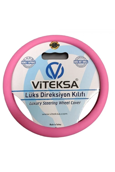 Lüks Kokusuz Silikon Direksiyon Kılıfı Pembe ürün görseli 1
