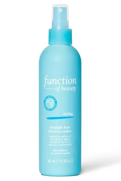 Function of Beauty Straight Hair Isı Koruyucu Fön Spreyi 207ML ürün görseli 1