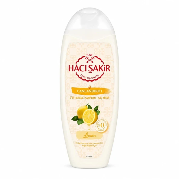 Hacı Şakir Şampuan 2in1 Limon Yağlı Saçlar İçin 500 ml ürün görseli 1