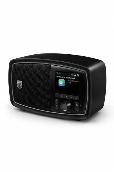 Philips TAV2000FB/00 Retro Taşınabilir FM Radyo Bluetooth 5.4 Şarj Edilebilir Kablosuz Hoparlör Siyah ürün görseli 1
