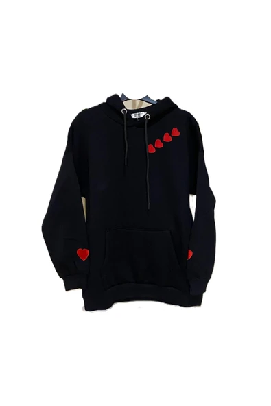 KALPLİ NAKIŞLI SWEATSHIRT ŞARDONLU PREMİUM - Resim 2