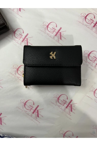 MIKNATIS KAPAKLI LUXE KADIN CÜZDAN GOLD TOKALI ürün görseli 1