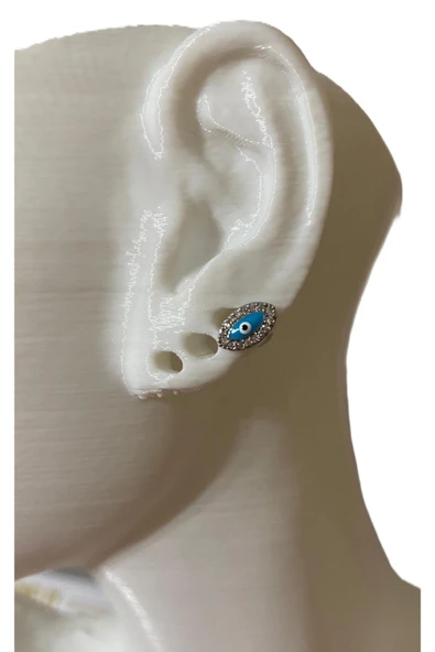 MAVİ GÖZ NAZAR BONCUĞU TRAGUS PİERCİNG ürün görseli 1