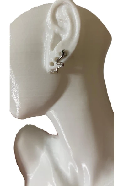 YILAN FİGÜRGÜ KIKIRDAK TRAGUS HELİX PEARSING KÜPE (SÜPRİZ HEDİYELİ) ürün görseli 1
