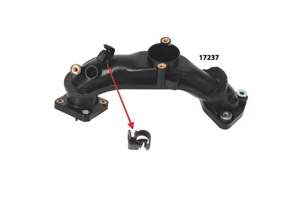 EMME MANİFOLD BORUSU KLİPSİ 25cm x 25cm BERLINGO C-ELYSEE C3 AIRCROSS II C3 PICASSO C4 GRAND  DS3  SPACETOURER 2008 207  208 3008 301 508 1.6 6992.G ürün görseli 1
