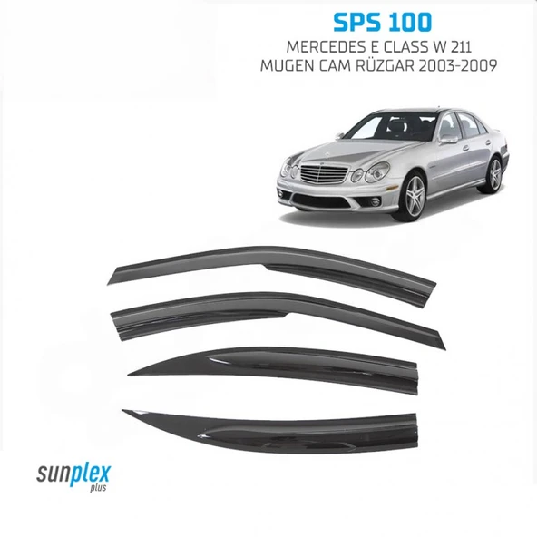CAM RÜZGARLIĞI SUNPLEX MERCEDES E CLASS W211 2002-2009 4LÜ ürün görseli 1