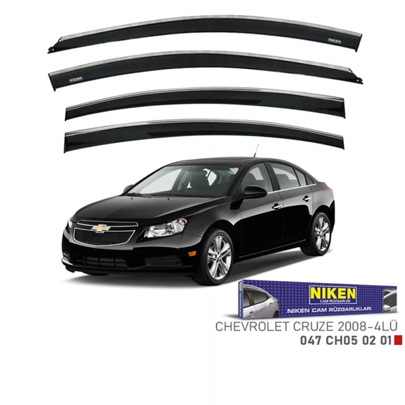 CAM RÜZGARLIĞI NİKEN KROMLU CHEVROLET CRUZE 2008 SONRASI 4LÜ ürün görseli 1