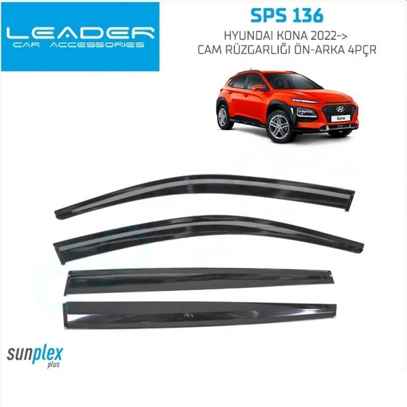 CAM RÜZGARLIĞI SUNPLEX HYUNDAİ KONA 2018-2022 4LÜ ürün görseli 1