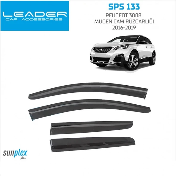 CAM RÜZGARLIĞI SUNPLEX PEUGEOT 3008 2016-2019 4LÜ ürün görseli 1